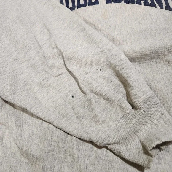 VTG 80s Rhode Island Champion Reverse Weave Warmup Men 2XL University Sweatshirt